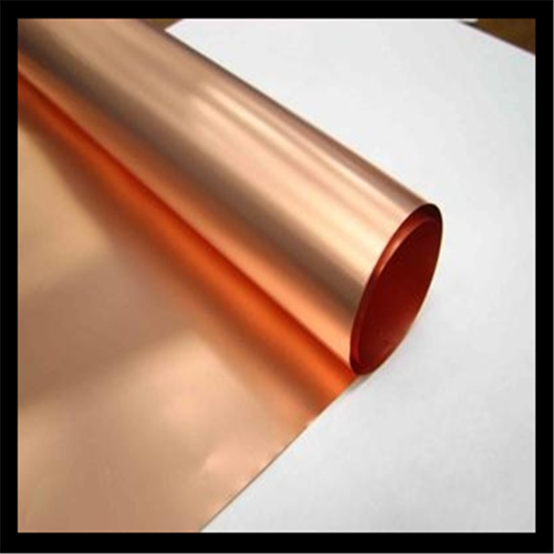 东莞腾宇厂家直销C1100纯铜箔T2紫铜箔0.01-0.08紫铜箔分条