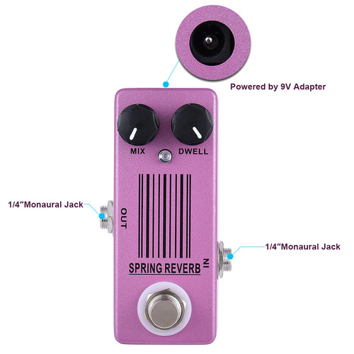 MOSKYAUDIO SPRING REVERB mini guitar reverb effector guitar effector manufacturer