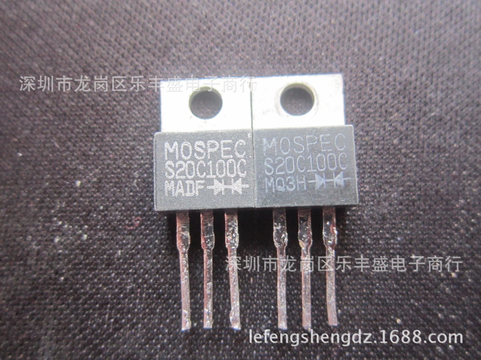 MOSPEC S20C100C 20100 拆机MOSPEC TO-220 肖特基二极管 20A100V