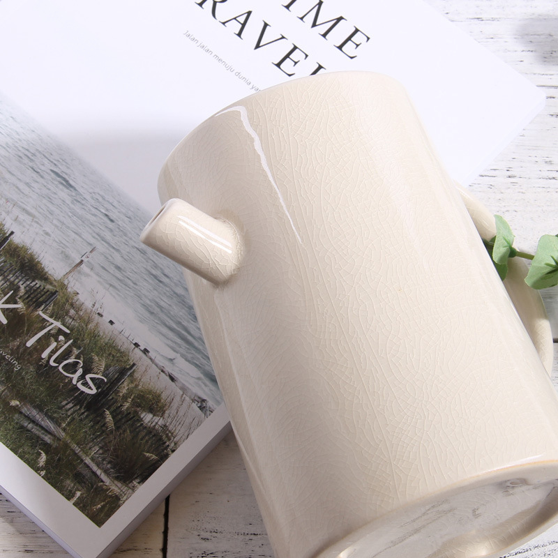 Nordic simple moderna hervidor de agua florero decoración creativa sala de estar gabinete de vino decorativo gabinete de cerámica titular de la flor al por mayor