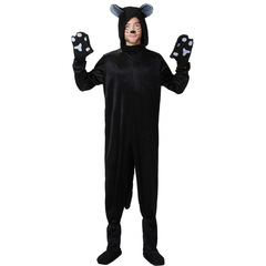 Halloween Costumes Black Cat Couple Costumes for Men Black Cat Onesies Animal Play Dresses Wholesale