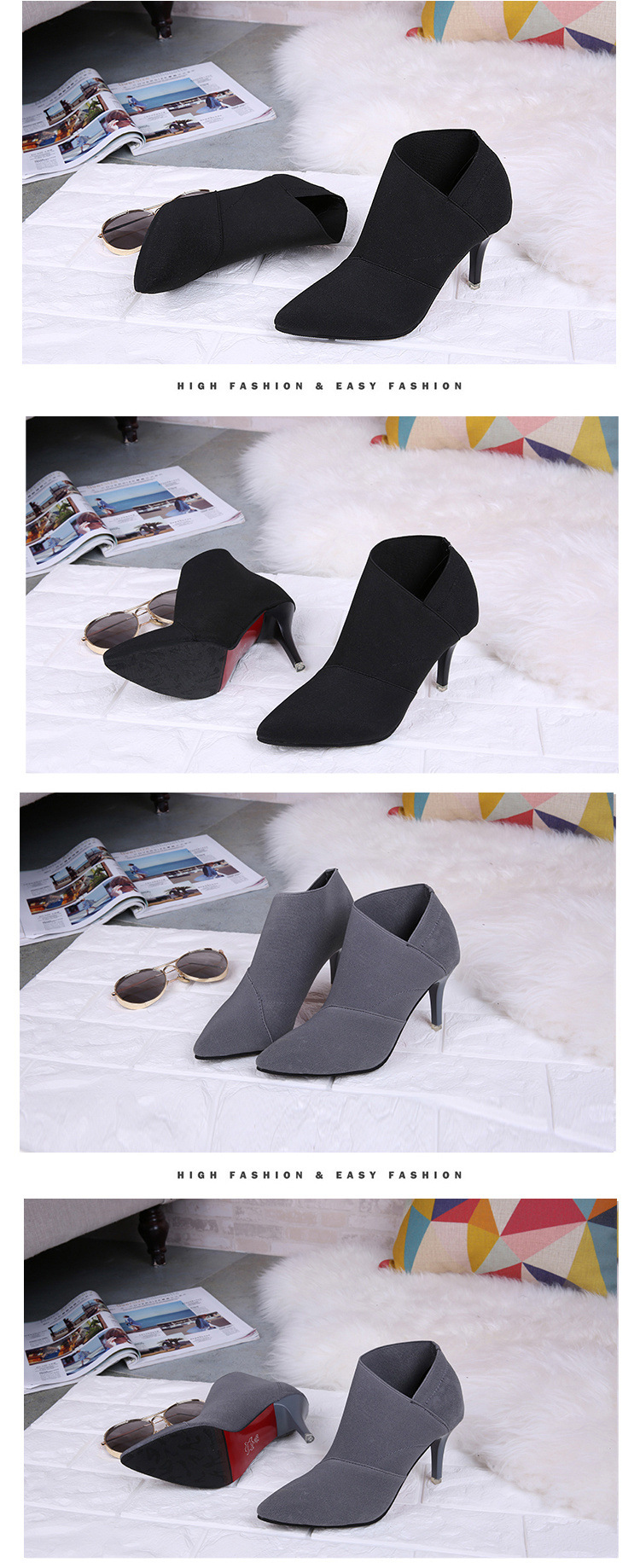 Bottes femme en Tissu - Ref 3355476 Image 17