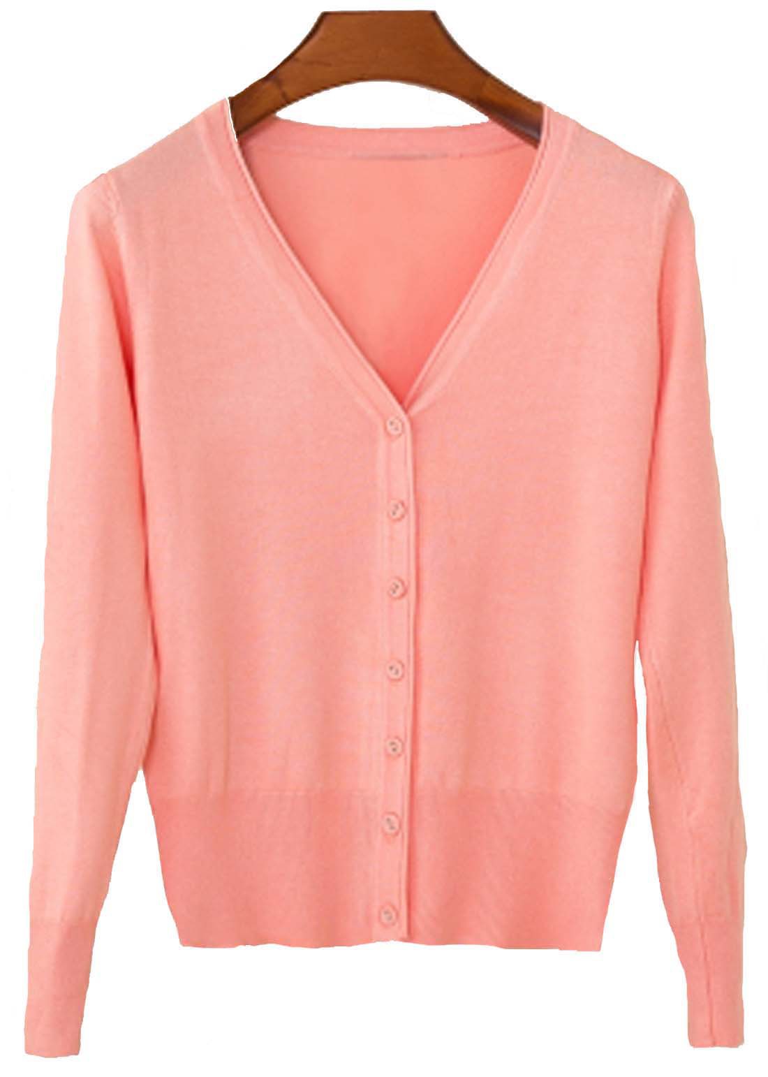 春夏秋 薄手 Vネック 日焼け止 冷房対策 毛玉 (38)