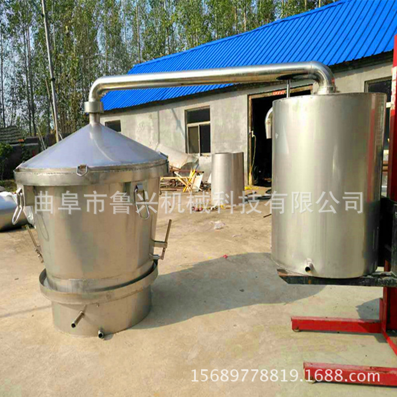 葡萄酒发酵设备 液化气锅炉酿酒设备报价 鲁兴现货大容量酒罐图片