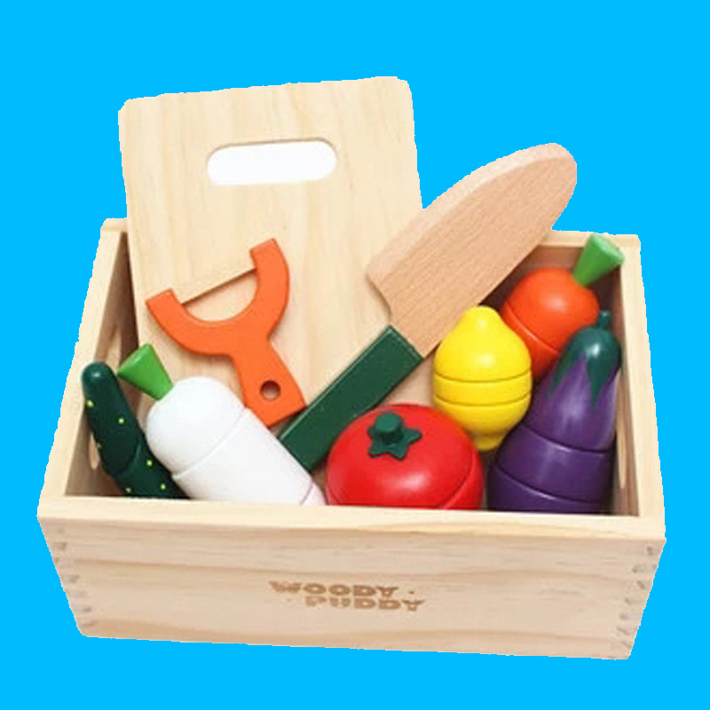 family realistic wooden magnetic wooden box