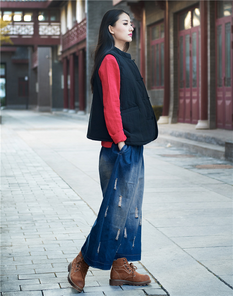 Gilet femme NIAN BAIXIU SPINNING en Chanvre - Ref 3316222 Image 46