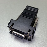 黑色d-sub9母头转rj45网口母头   d-sub9母头转rj45网口母头