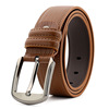 Men's leather belt for leisure