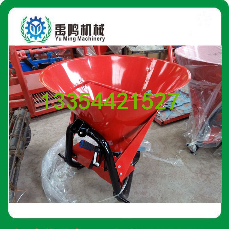禹鸣机械拖拉机悬挂式CDR-600铁桶不锈钢，塑料桶单盘撒肥机