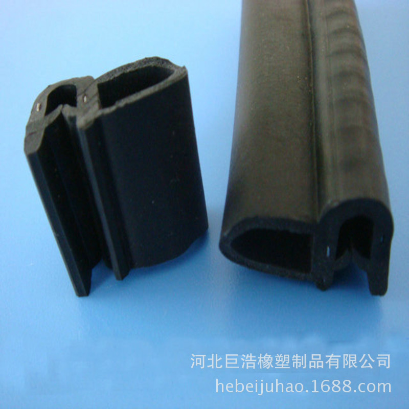钢带钢丝复合密封条 epdm中门密封条 三元乙丙侧泡橡胶条