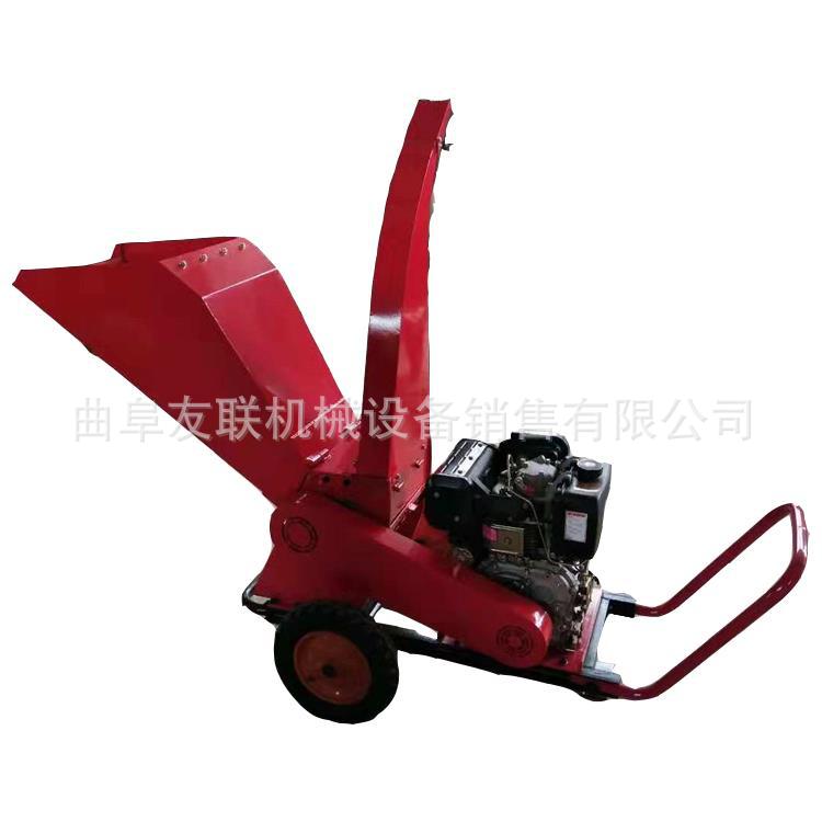 小型树枝粉碎机移动式碎枝设备园林绿化碎枝机厂家69