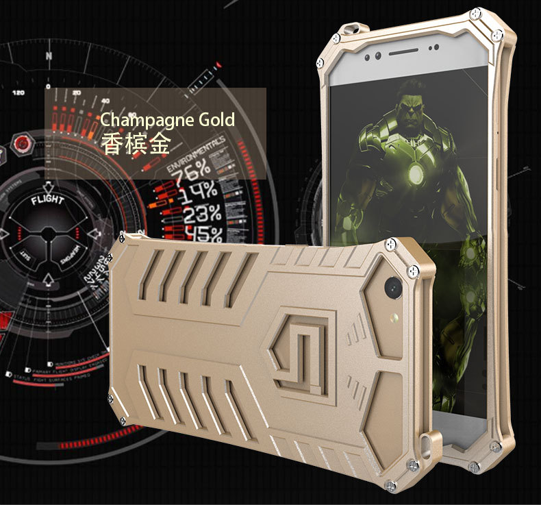 SEISMIK S-ONE Armor Man Shockproof Aluminum Shell Metal Case Cover for vivo X9s Plus / vivo X9s / vivo X9 Plus / vivo X9 / vivo V5 Plus