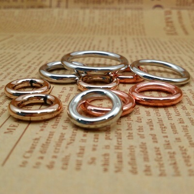 厂家直销DIY饰品箱包鞋帽配件塑料UV镀水镀圆环|ms