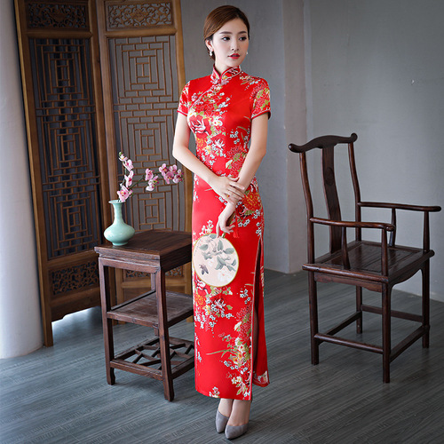 cheongsam performance dress large ceremonial cheongsam dress style retro