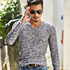 T-shirt, camouflage long-sleeve for leisure, 2023, trend of season, wholesale