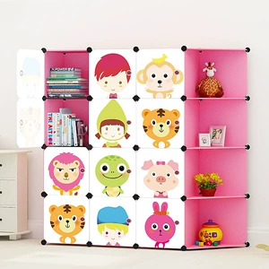 Children's Plastic Storage Cabinet - Easy to Assemble and Store Toys, CDs, Books, etc.