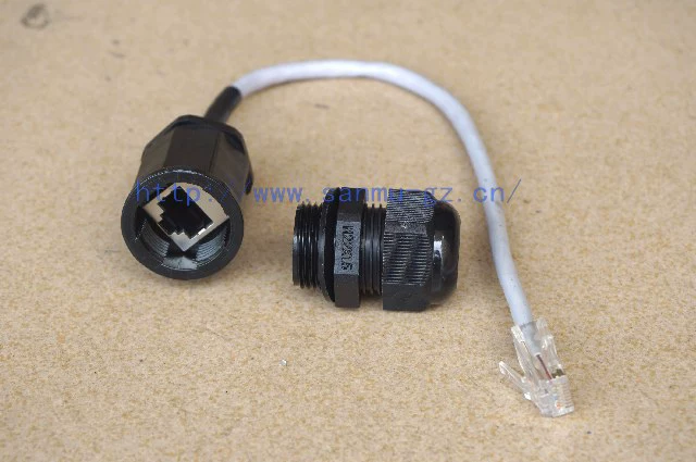 Сетевой кабель AP box Сетевой разъем RJ45 поддерживает гигабитный сетевой кабель Водонепроницаемый разъем RJ45-M20 с одним кабелем