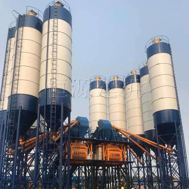 供应120m?混凝土搅拌站 2立方搅拌机 hzs120工程混凝土搅拌站