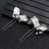 Chinese hairpin, hairgrip handmade from pearl, hair accessory for bride