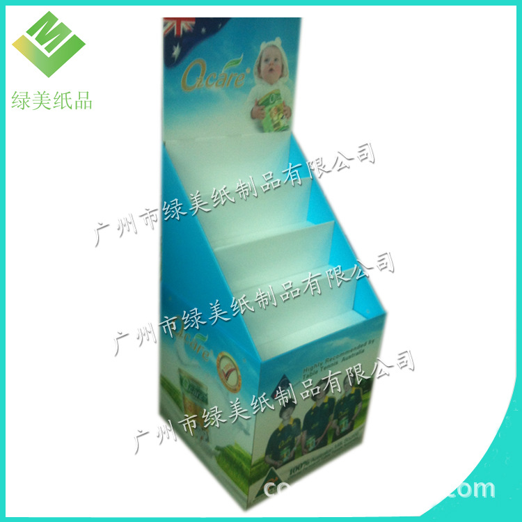 超市端架陈列纸货架瓦纸楞坑纸展架奶粉纸货架
