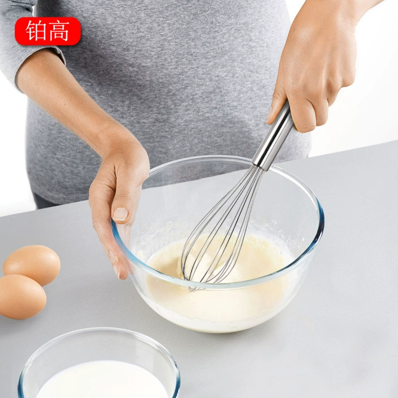 Manual stainless steel eggs eggs omelette egg stick bunk stirler eggs 10 -inch kitchen small tool platinum high