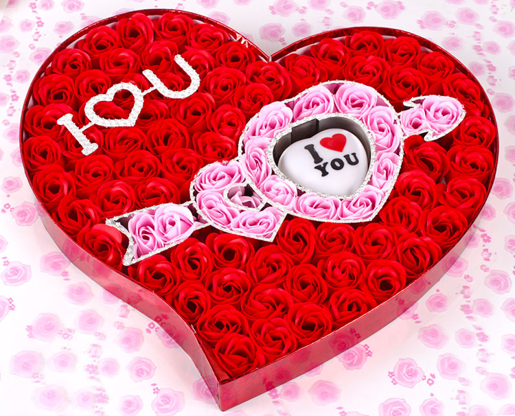 New One Arrow Through The Heart Soap Flower Gift Box Romantic Valentine's Day Gift display picture 4