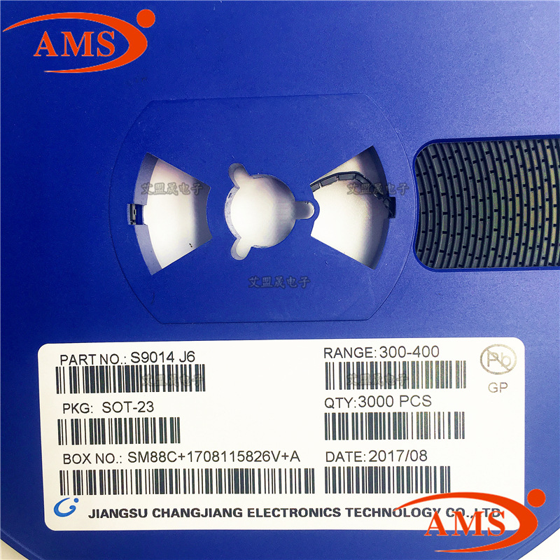 S9014 丝印:J6 SOT-23 CJ/长电 贴片三极管晶体管 全新现货