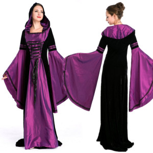 Halloween Dress Purple French court dress antique mop dress