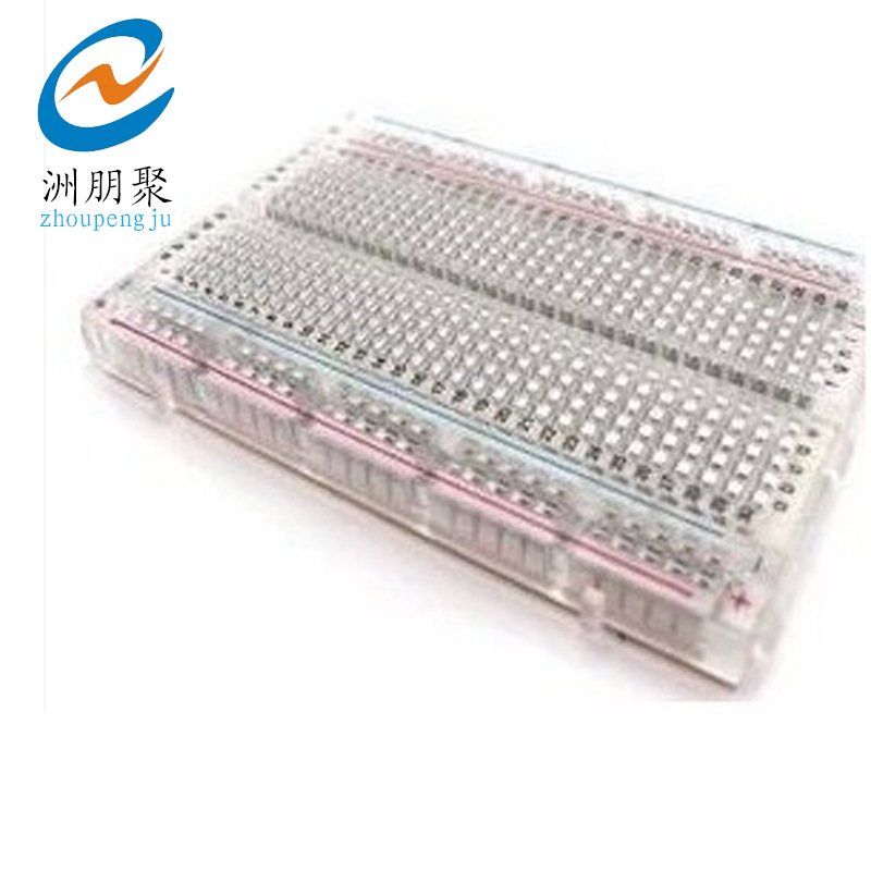 透明 迷你小面包板 400孔 迷你面包板（透明）83X55 mm