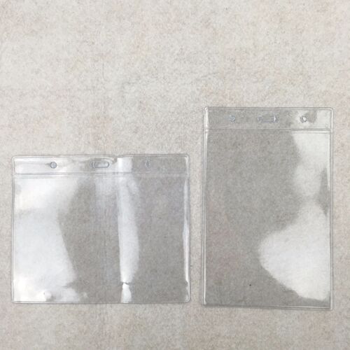 Large soft film PVC badge, transparent ID card holder, custom-made various sizes of factory direct sales label holder