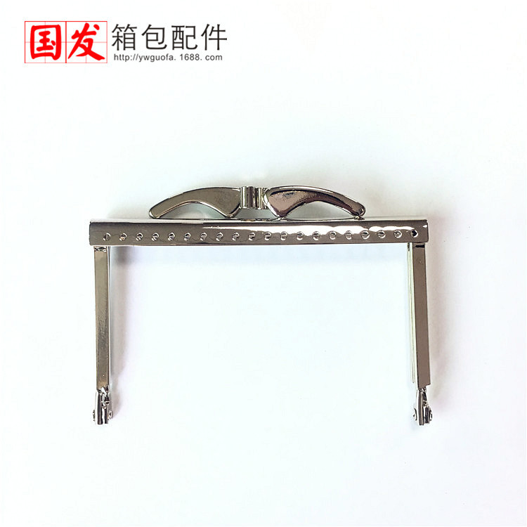 10.5CM cuadrado lisa pie de barrera paparazzi cabeza oro cartera clips