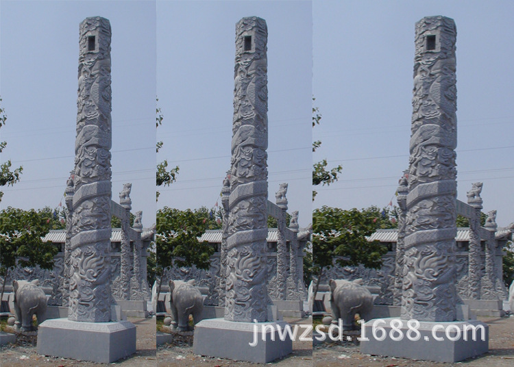 厂家供应景观文化柱图片 花岗岩浮雕文化柱哪里卖 大型文化柱制造