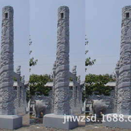 厂家供应景观文化柱图片 花岗岩浮雕文化柱哪里卖 大型文化柱制造