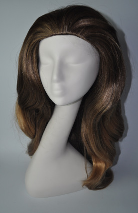 Peluca popular de estilo europeo y americano cos/fiesta fiesta fiesta de vacaciones casco fábrica cabello liso