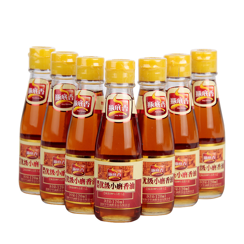 厂家批发调和优级芝麻油120mL麻油小磨火锅香油碟河南特|ms
