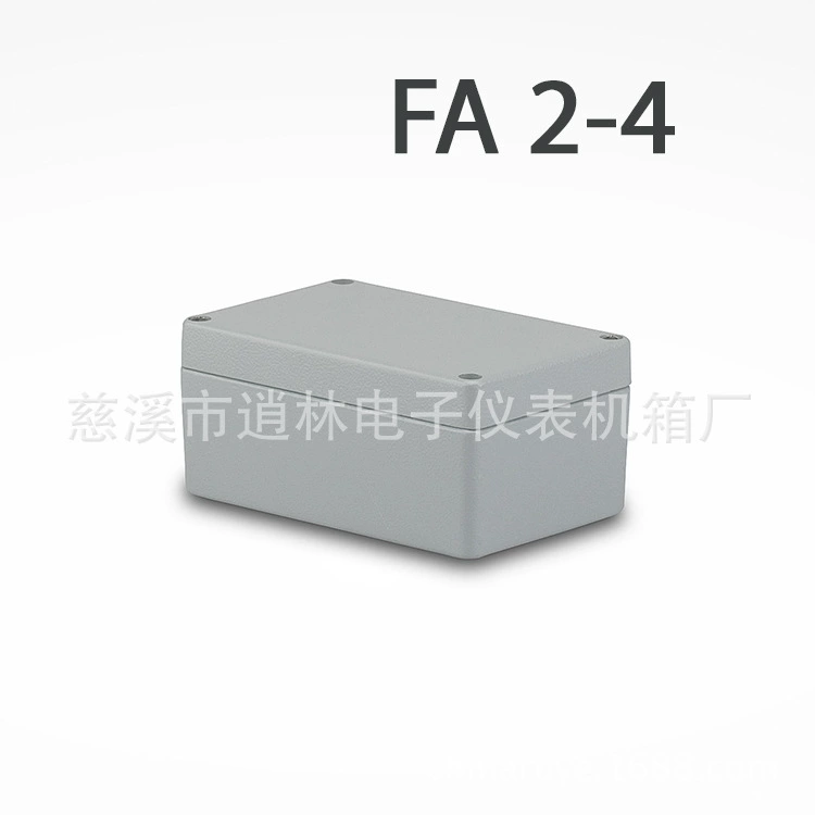 Водонепроницаемая коробка из литого алюминия, наружная распределительная коробка, металлическая распределительная коробка из алюминиевого сплава FA-2-4 60*80*125