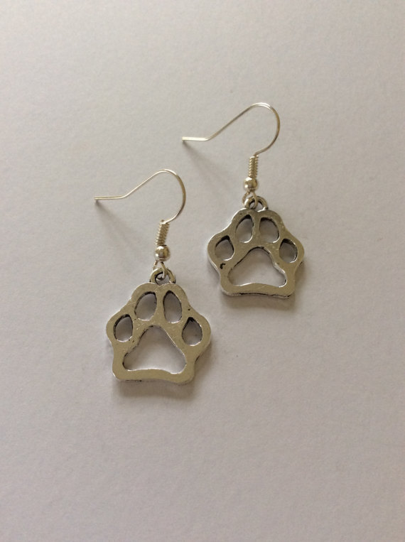 New Fashion Animal Cat Dog Footprints Ears Earrings Hollow Cat Claw Dog Claw Earrings Wholesale display picture 15