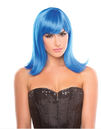 Peluca de pelo liso corto de estilo europeo y americano