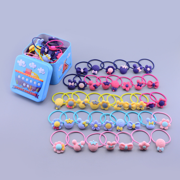 女童皮筋扎头发饰儿童头绳发绳发夹宝宝婴儿发圈小女孩不伤发公主