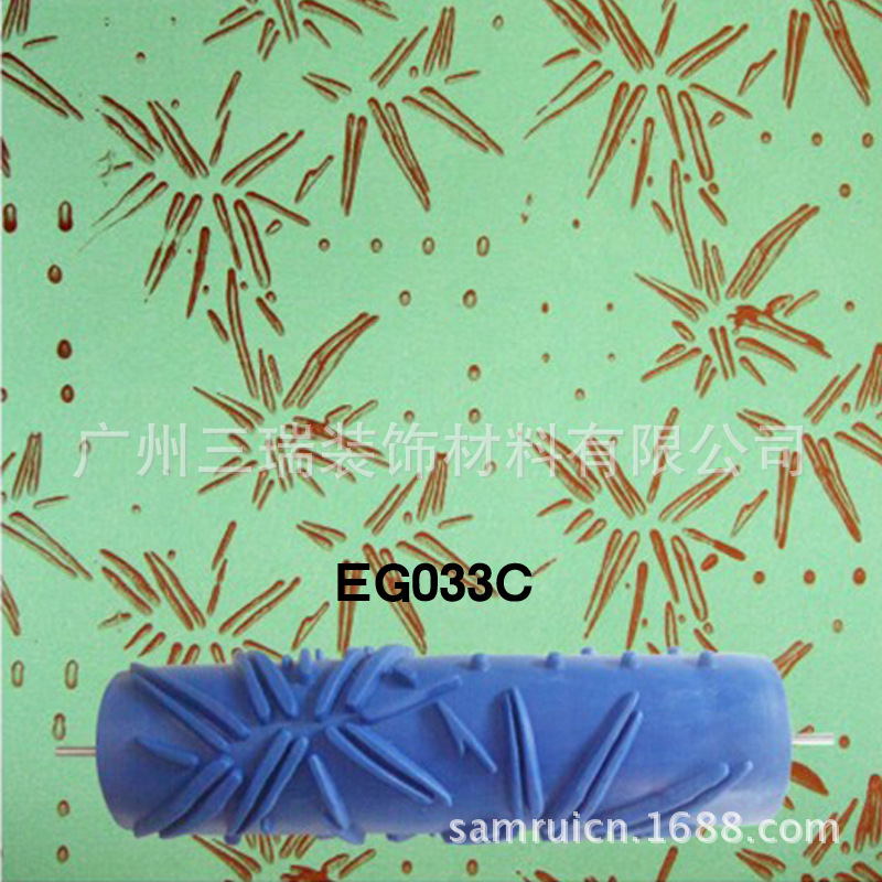 7 pulgadas rodillo de impresión herramienta arte pintura pared moleteado líquido papel pintado rodillo de impresión pintura rodillo moleteado rodillo