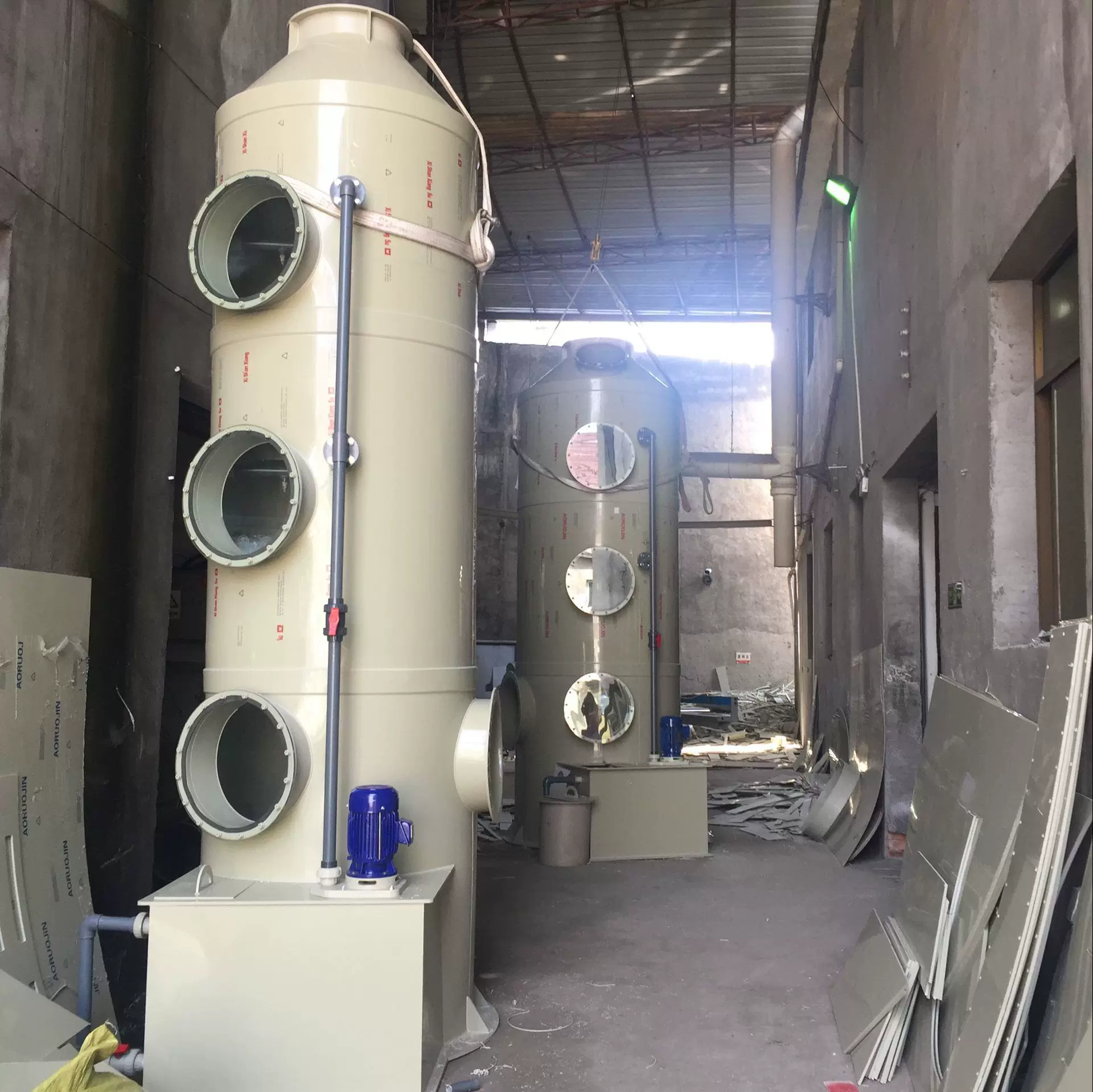 厂家直销 油漆房旋流喷淋塔 尾气处理装置运用于喷漆车间改善环境