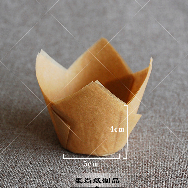 Papel europeo de calidad alimentaria de alta temperatura resistente a prueba de aceite titular de papel muffin taza de papel para hornear pastel de papel titular de la taza de la torta media