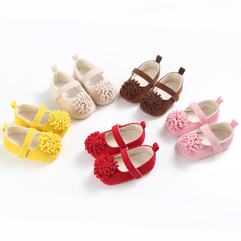 babyshoes 0-1歲春夏秋款女寶寶鞋軟底花朵公主系列嬰兒學步鞋