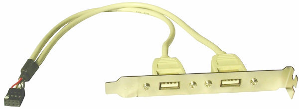 USB线3H/USB-A-4F*2+203H-2*5P（2.0）+2725USB线/L=0.35米双屏蔽