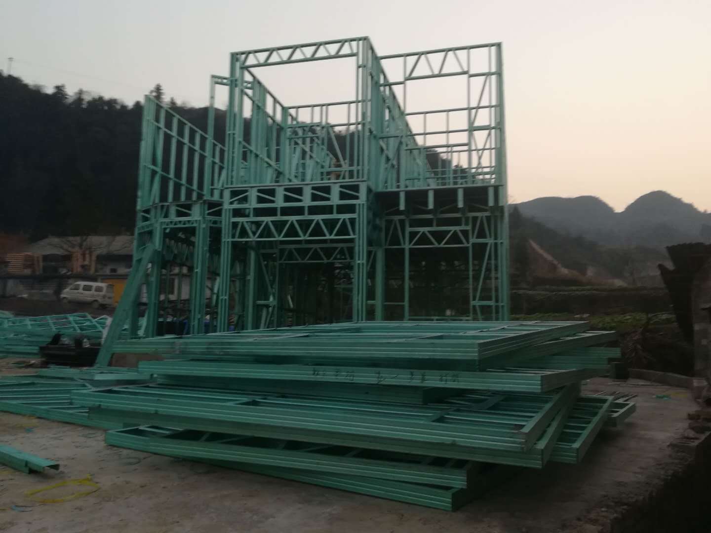 云南地区生产加工农村自建房 轻钢别墅 轻钢房屋 田园农庄