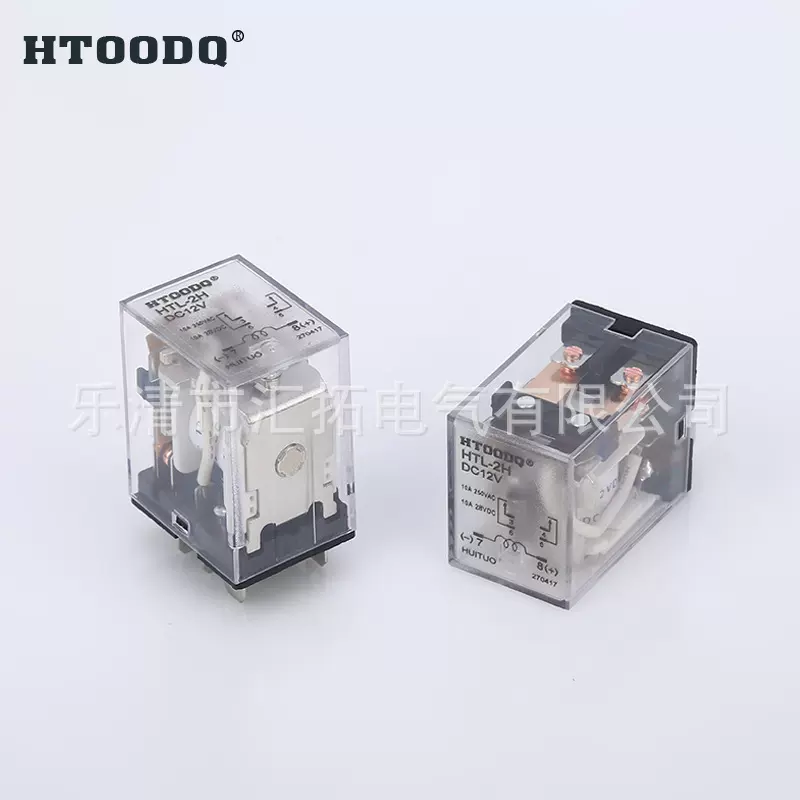 HH62P-2A LY2N-J JQX-13F 中间继电器6脚10A DC24V 电磁继电器