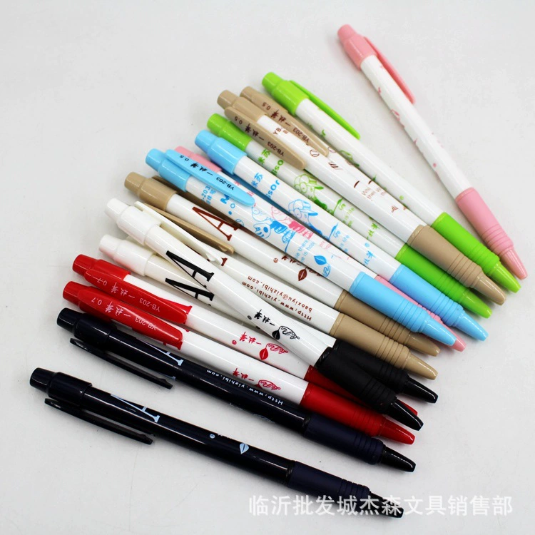 One Pen Пресс шариковая ручка бизнес-офис масляная ручка шариковая ручка студент канцелярские принадлежности синий красный 203