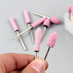 Firestone Ceramic Abrasive Wheel Head, Boxed, Premium, Elliptical, Cylindrical Abrasive Wheel Head, Red Polishing Head