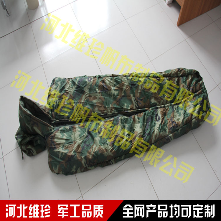 Manufactor Production and sales winter thickening keep warm Cotton sleeping bag 2.5kg Jungle Digital camouflage Coat style sleeping bag