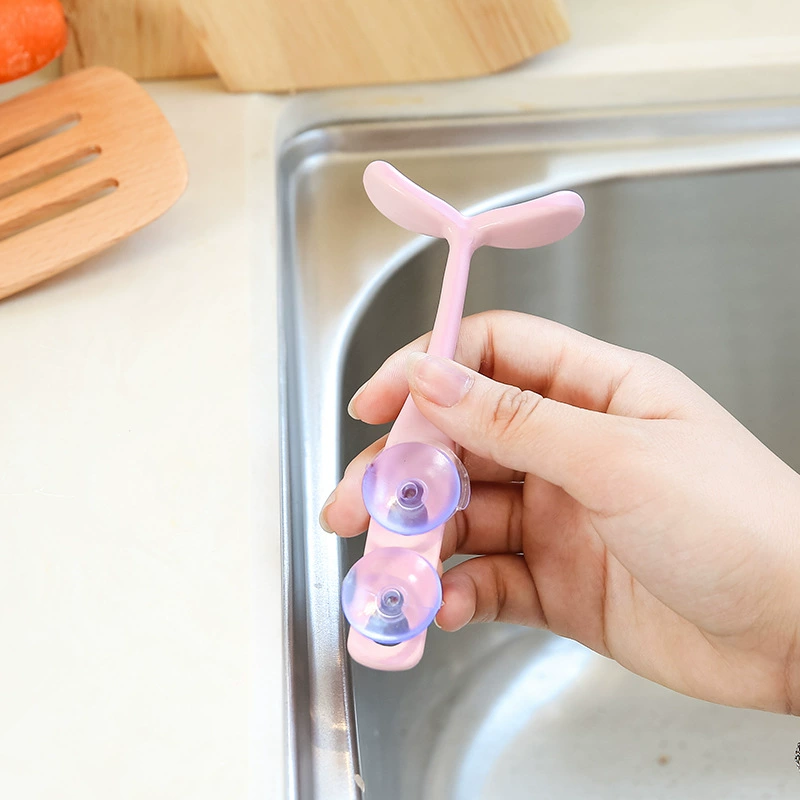Kitchen multifunction suction cup holder leaf shape support
